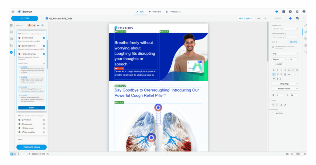 AI for pharma MLR in eWizard 