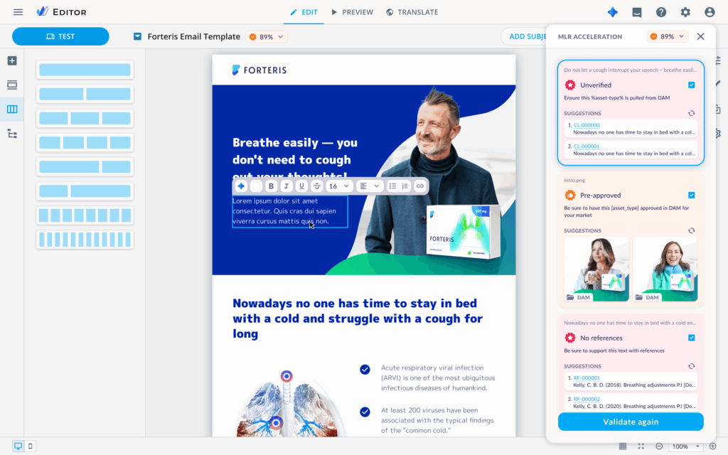 MLR acceleration engine eWizard