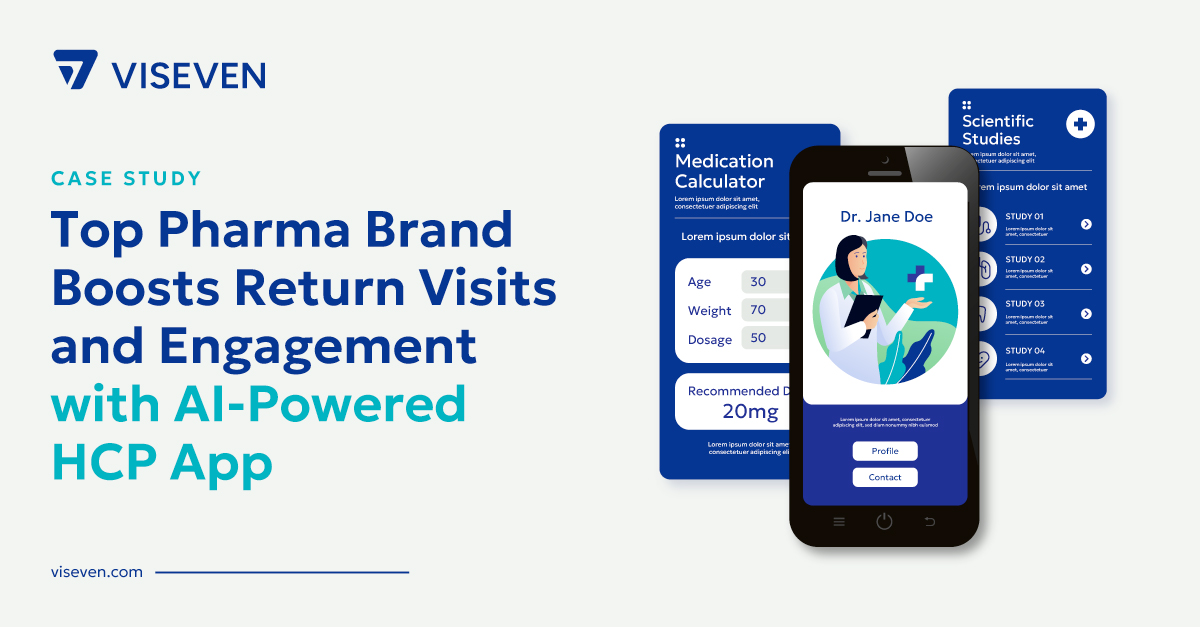 Top Pharma Brand Boosts Return Visits and Engagement With AI-Powered HCP App