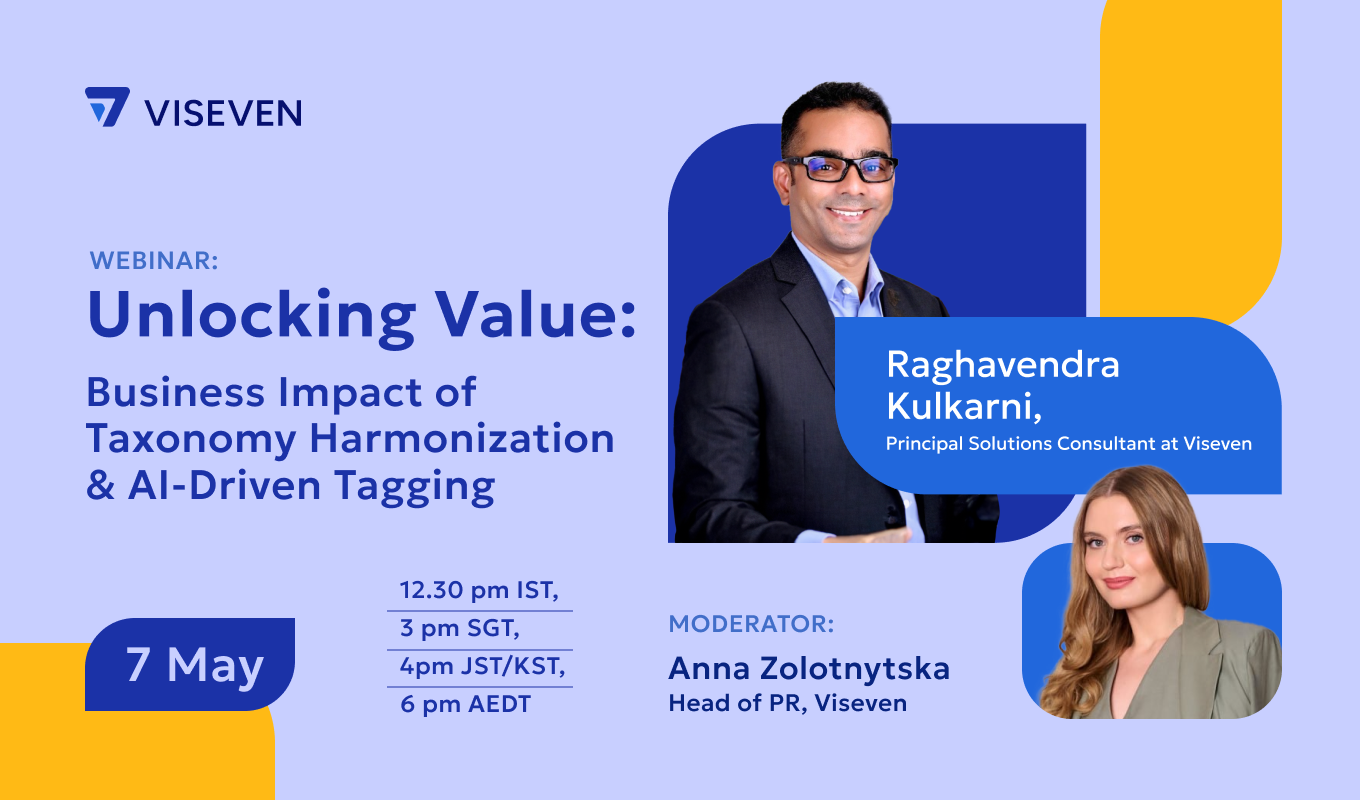 Pharma Webinar, Unlocking Value, Business Impact of Taxonomy Harmonization & AI-Driven Tagging